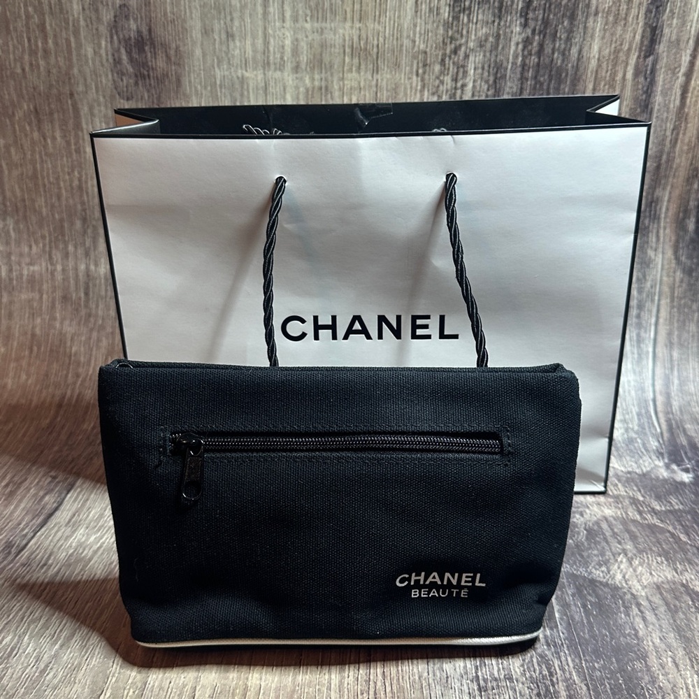 CHANEL Black Cosmetic Bag